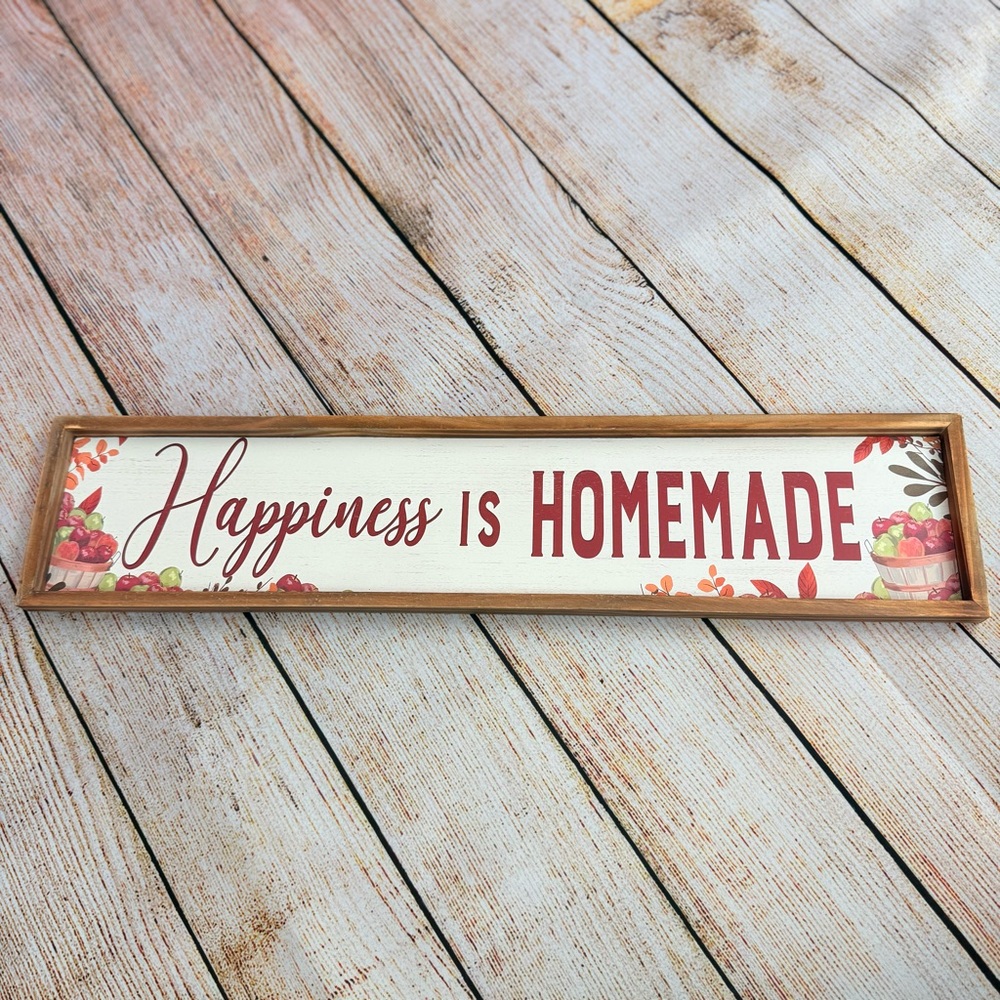 Happiness is Homemade Fall Thanksgiving Sign Kitchen Decor - Picture 1 of 4